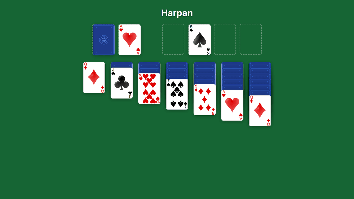 Harpan Patiens spelvy - klassisk patiens online
